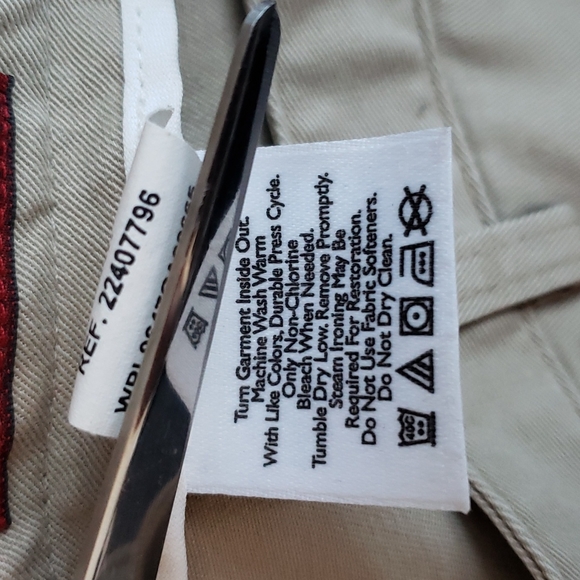 (12P) NWT Eddie Bauer Premium Stretch Flat Front Khaki Wrinkle Resistant - Picture 7 of 13